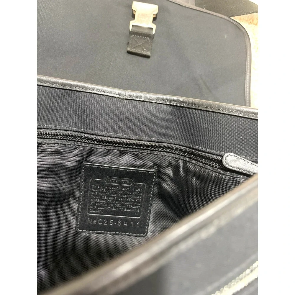VINTAGE Coach Black Transatlantic Commuter Messenger Laptop Bag Style 6411 Y2K